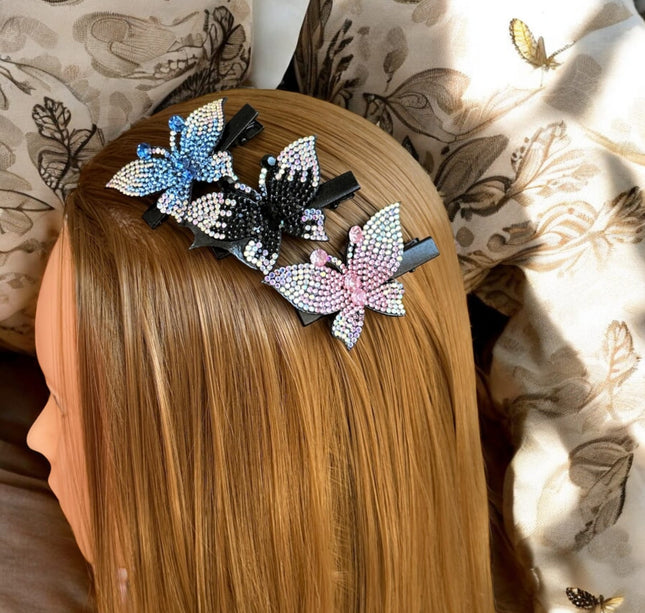 Set 12 Pasadores Mariposa Brillosa $6.58 c/u