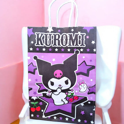 12 Bolsas para regalo Kuromi $6.5 c/u