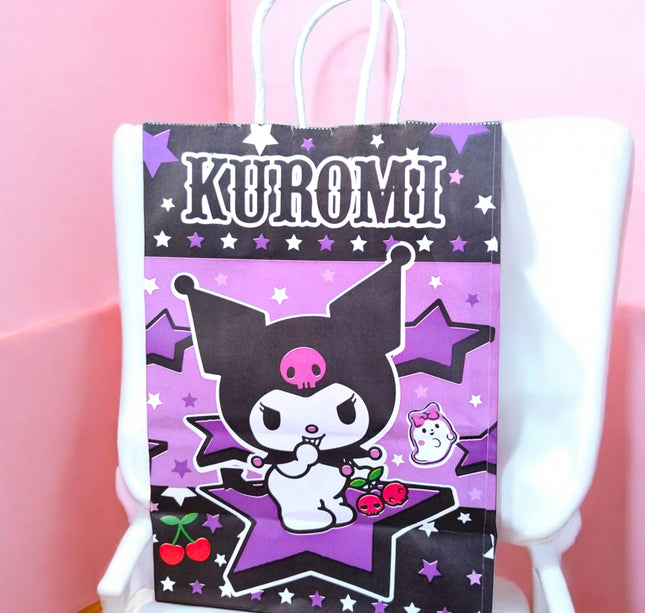 12 Bolsas para regalo Kuromi $6.5 c/u