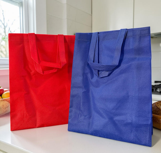 12 Bolsas Reutilzables Medianas Colores 38CM*29CM $6 c/u