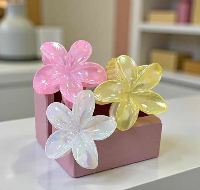 12 Pinzas Hawaiinas Cristalinas Hermosas $8.9 c/u