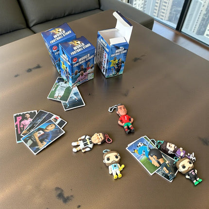 16 Llaveros Jugadores Futbol Sopresa con Tarjetas Coleccionables $10.5 c/u