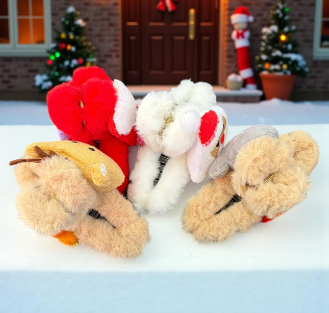 12 Pinzas Navideñas Peluche 3D $15. c/u