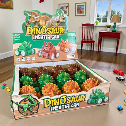 12 Carritos Dinosaurios Colores $14 c/u