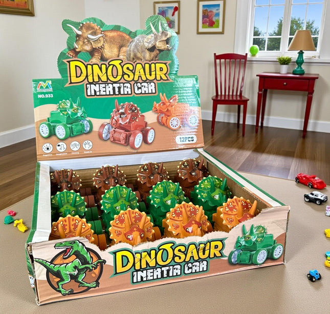 12 Carritos Dinosaurios Colores $14 c/u