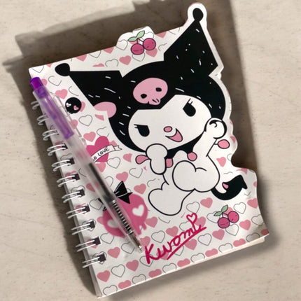 12 Libretitas Kuromi con pluma $6 c/u