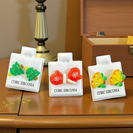 36 Aretes Navideños figura 3D $4.14 c/u