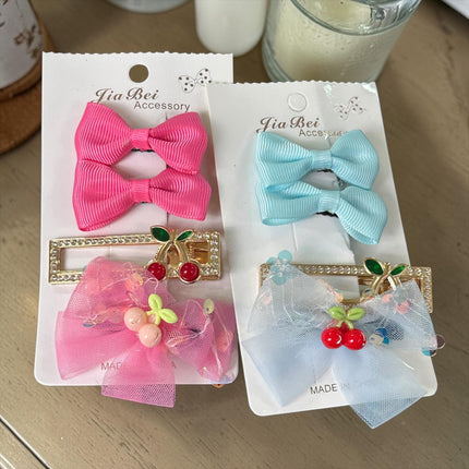 12 Sets de Accesorios Pasador y Moños Pastel $12 c/u