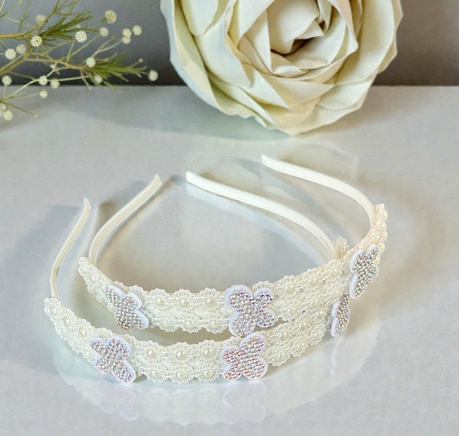 OFERTA!!! 12 Diademas Decoradas Perlas (Modelo Variado) de $9.75 A SOLO $7.42 C/U