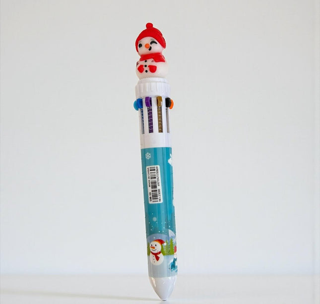 36 Lapiceros Multitntas Navideños con 10 Colores $14.58 c/u