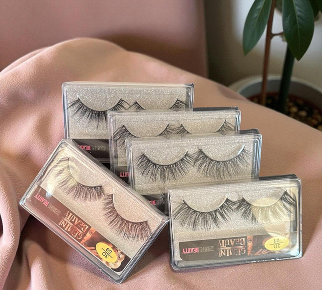 10 Pestañas postizas Gemini Beauty Dark $5.88 c/u