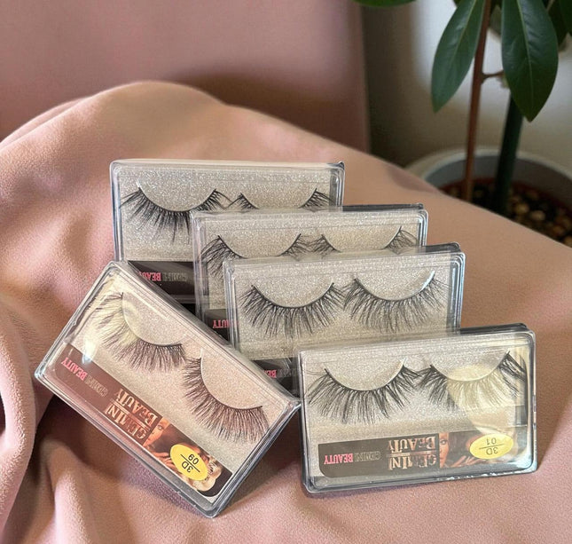 10 Pestañas postizas Gemini Beauty Dark $5.88 c/u