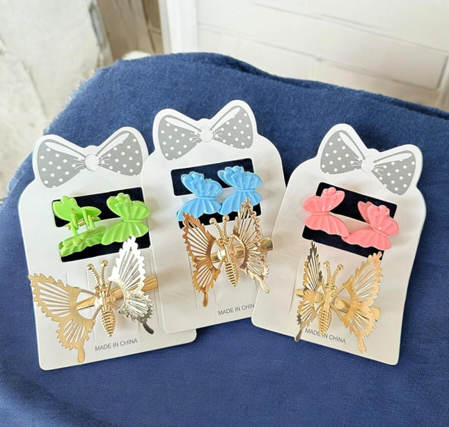 12 Sets Pasadores y Piojitos Capibaras $9 c/u