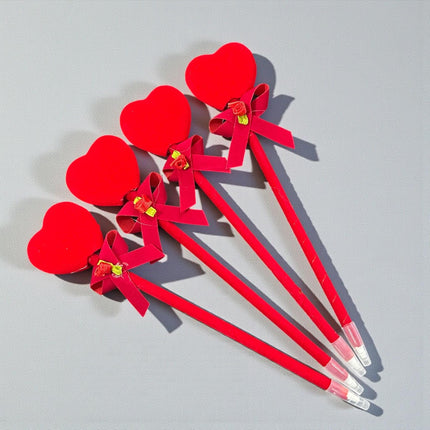 12 Plumas Corazon con Luz "San Valentin" $10.8 c/u
