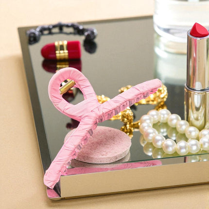 12 Pinzas para Cabello Decoradas con Liston $9.9 c/u