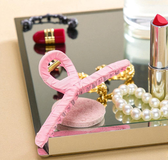 12 Pinzas para Cabello Decoradas con Liston $9.9 c/u