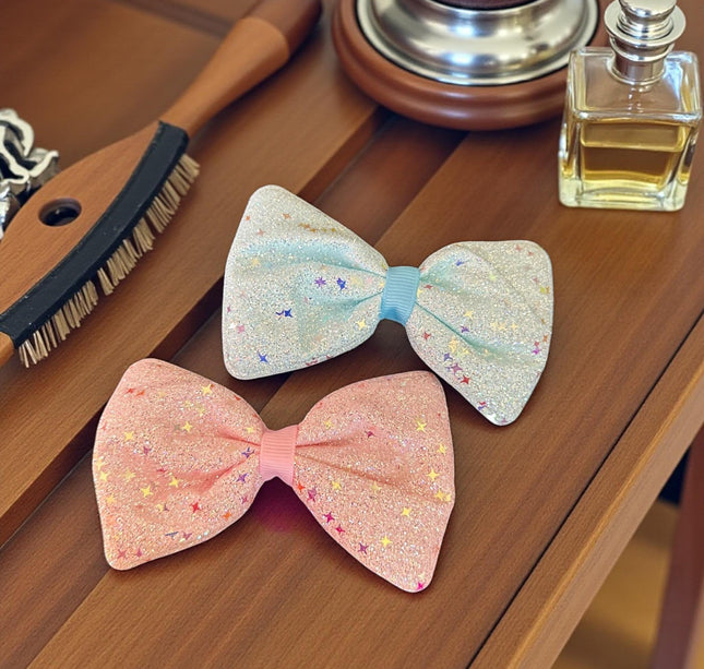 12 Moños Destellos Diamantados Colores $6.5 c/u