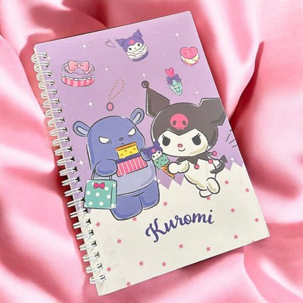 12 Libretas de esprial Sanrio rayada $14.9 c/u