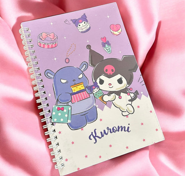 12 Libretas de esprial Sanrio rayada $14.9 c/u