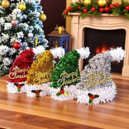 12 Gorritos "Merry Christmas" Colores Navidad $23 c/u