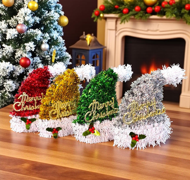 12 Gorritos "Merry Christmas" Colores Navidad $23 c/u