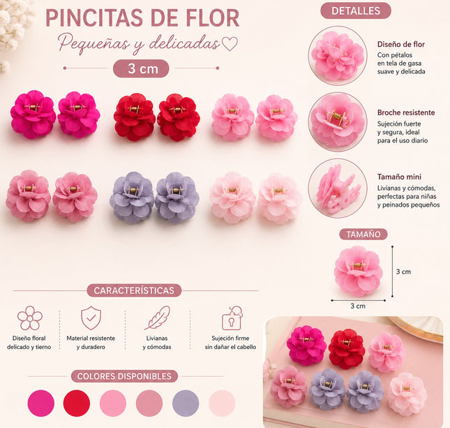 Exclusivo Tienda en linea 💥💎12 Dúos Pincitas Flores Hermosas $16.5 c/u