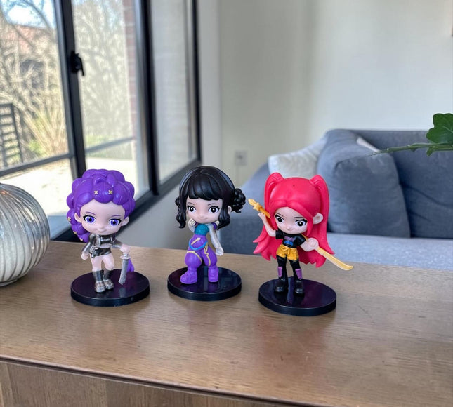 3 Figuras Guerreras K-Pop coleccionables $32 c/u