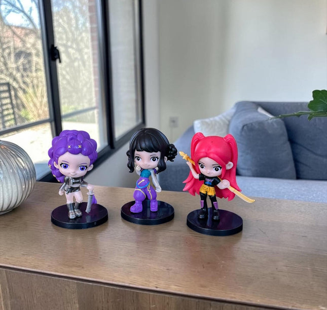 3 Figuras Guerreras K-Pop coleccionables $32 c/u