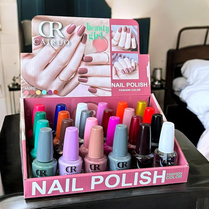 24 Esmaltes para uñas "Cairuo" Beauty Girl $11.5 c/u