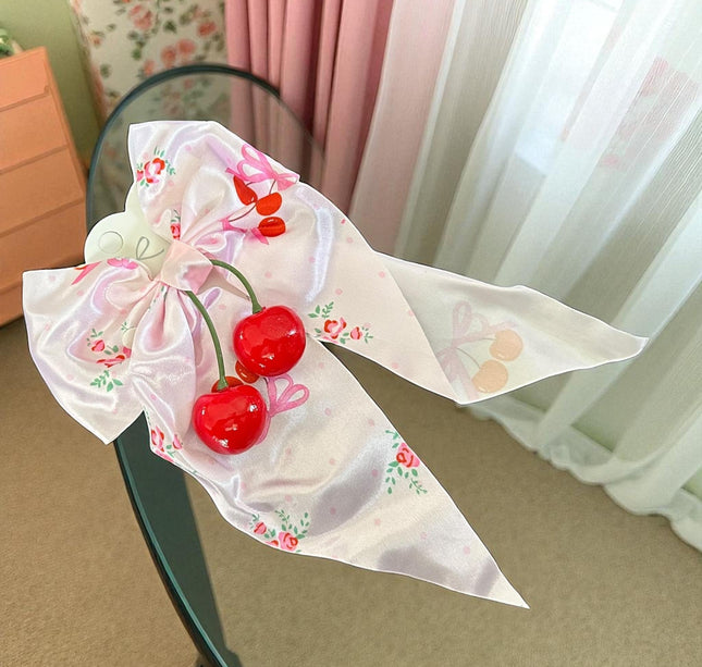 12 Moños con Cerezas Decorados $9.5 c/u