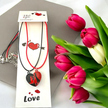 12 Set Collar Dúo "Love You" Corazón $15 c/u