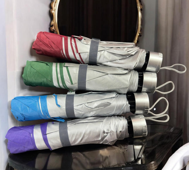 3 Paraguas/Sombrilla de Bolsillo Lisas $45 c/u