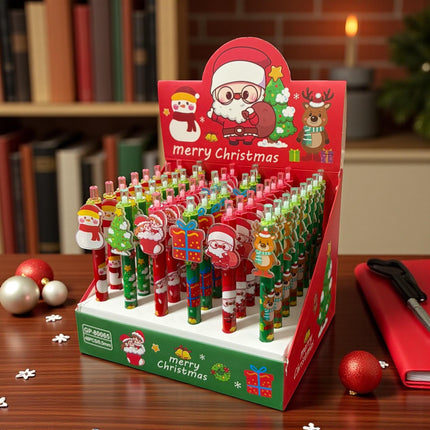 48 Lapiceros Multitintas Santa Navideños $7.82 c/u