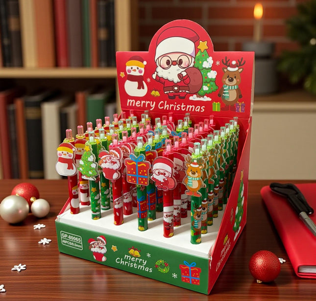 48 Lapiceros Multitintas Santa Navideños $7.82 c/u