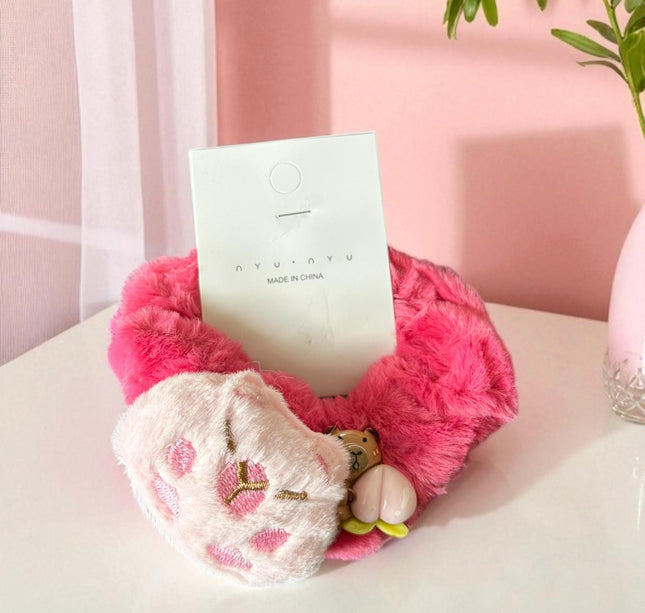 12 Scrunchies Capibaras Peluche $14.5 c/u