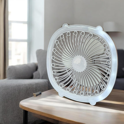 Ventilador de Tocador con Luz Led