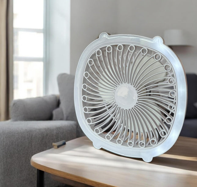 Ventilador de Tocador con Luz Led