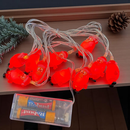 Serie de Luz Navideña 2.5M Figuras Santa Claus Bateria