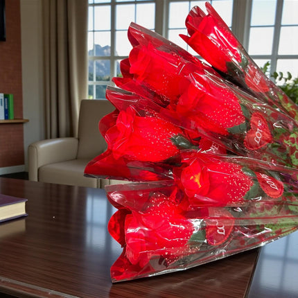 12 Rosas con Luz "Love" San Valentin $15 c/u