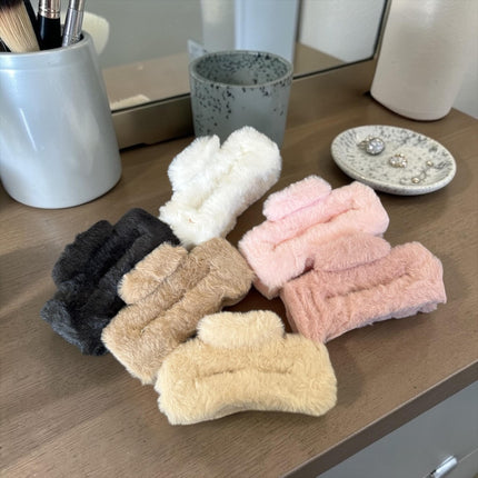 12 Pinzas Peluche Lindas para Cabello Grandes $12 c/u