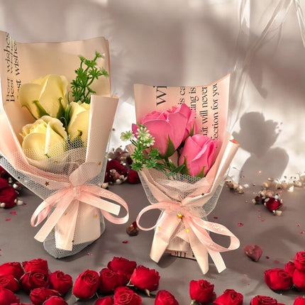 3 Caja con Rosas Jabón Regalo Día del Amor $85 c/u