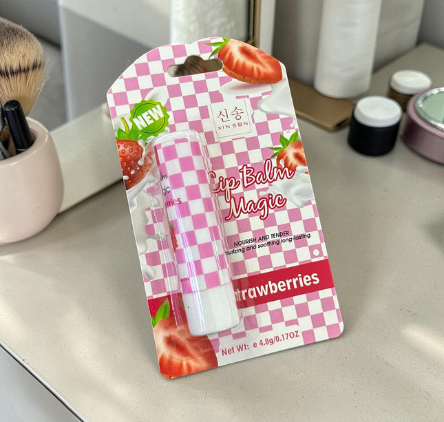 24 Balsamos Magicos Fresa $7.5 c/u