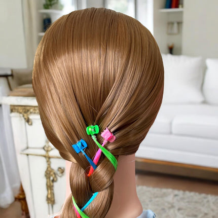 12 Pincitas con Extensiones de Colores $10 c/u