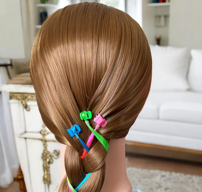 12 Pincitas con Extensiones de Colores $10 c/u