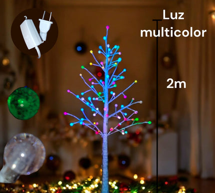 Arbol con Adorno de bolsa burbuja blanco