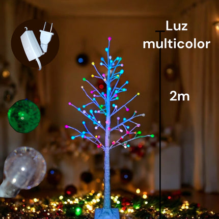 Arbol con Adorno de bolsa burbuja blanco