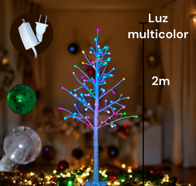 Arbol con Adorno de bolsa burbuja blanco