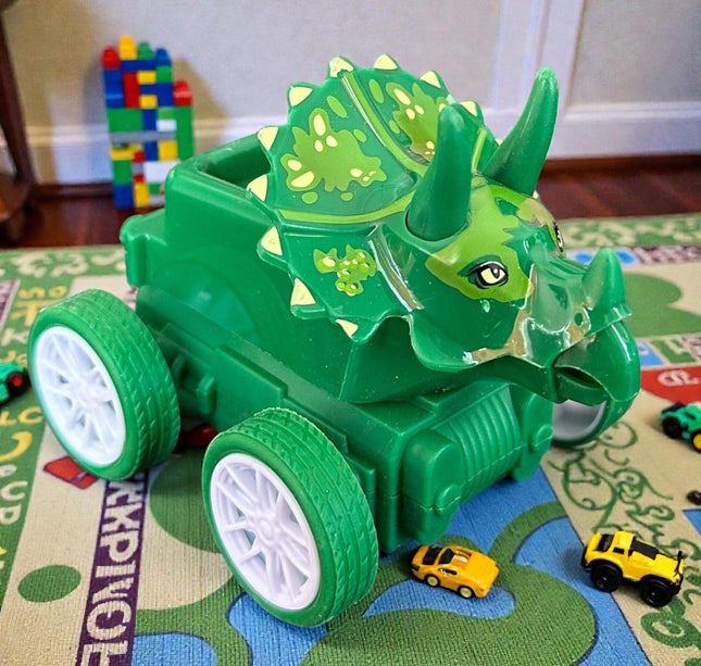 12 Carritos Dinosaurios Colores $14 c/u