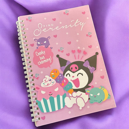 12 Libretas de esprial Sanrio rayada $14.9 c/u