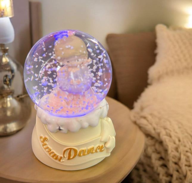 Bola de Cristal Mini Bailarina con Luz